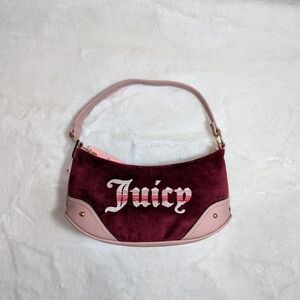 Juicy Couture Dusty Blush / Cabernet Burgundy shoulder bag